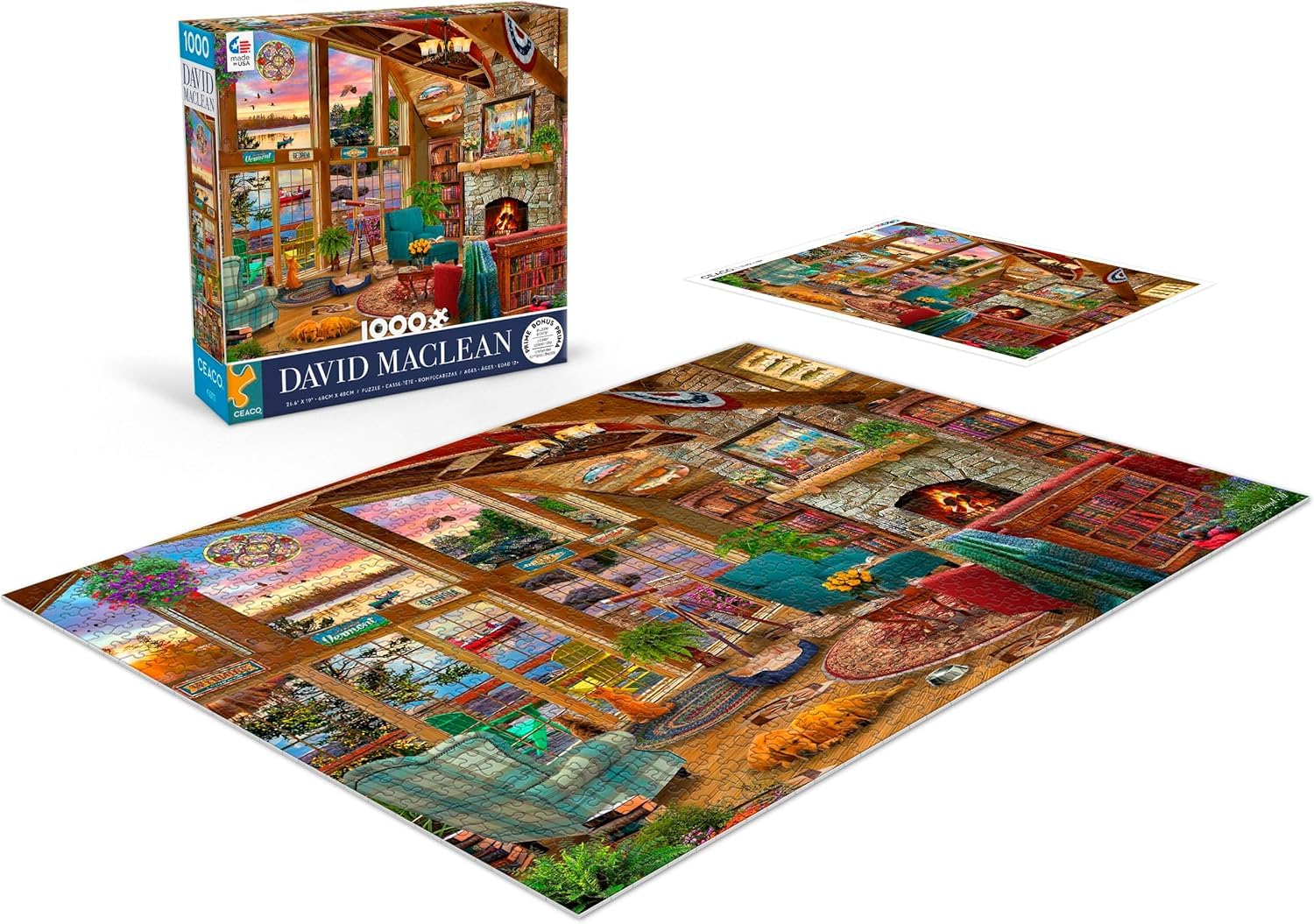 Ceaco - Sunset Lodge - 1000 Piece Jigsaw Puzzle for Adults