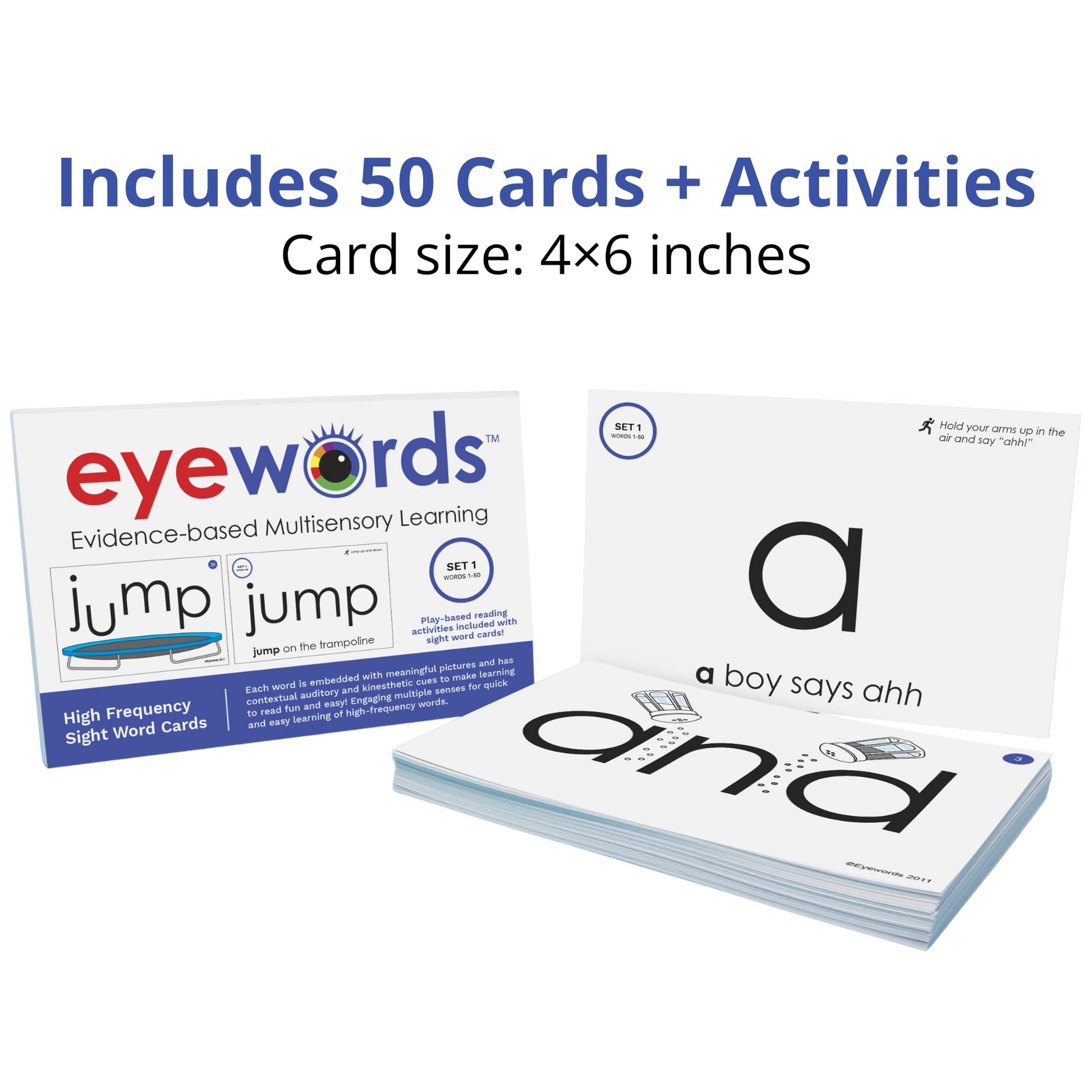 Eyewords Sight Word & Phonics Flash Cards, Set 1, Pre-K to Grade 3