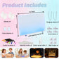 2026 LED Drawing Board with Colors, Glow Doodle Acrylic Dry Erase Board for Kids Ages 6+, 13.7"x10" Rechargeable Light Up Note Boards for Boys & Girls