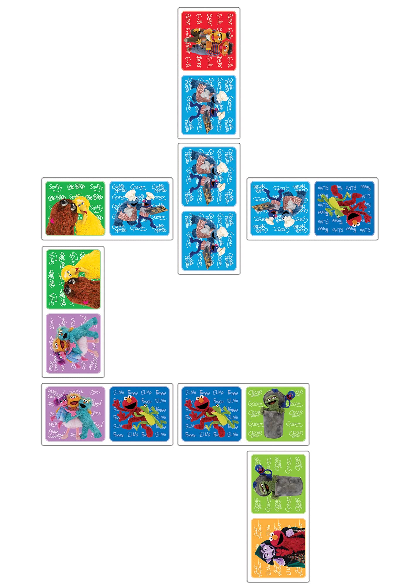 MasterPieces Kids Games - Sesame Street Picture Dominoes - Game for Kids and Family