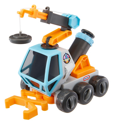 Big Adventures Moon Microscope Space Rover STEM Toy Vehicle with Microscope, Magnetic Crane, Extending Grabber for Girls, Boys, Kids Ages 3+