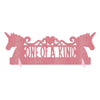 Enchanting Pink Magical Unicorn Glitter Table Decoration in - 5" x 14" (1 Pc.) - Premium-Quality Material & Eye-Catching Design- Perfect for Kid's