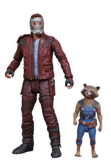 Diamond Select Toys Marvel Select Guardians of The Galaxy 2 Star-Lord & Rocket Action Figure