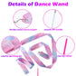 HiUnicorn 14PCS Sparkling Dance Ribbon for Kids Girls Princess Mermaid Ballet Ballerina Gymnastics Birthday Party Favors Decorations, Kids Twirling