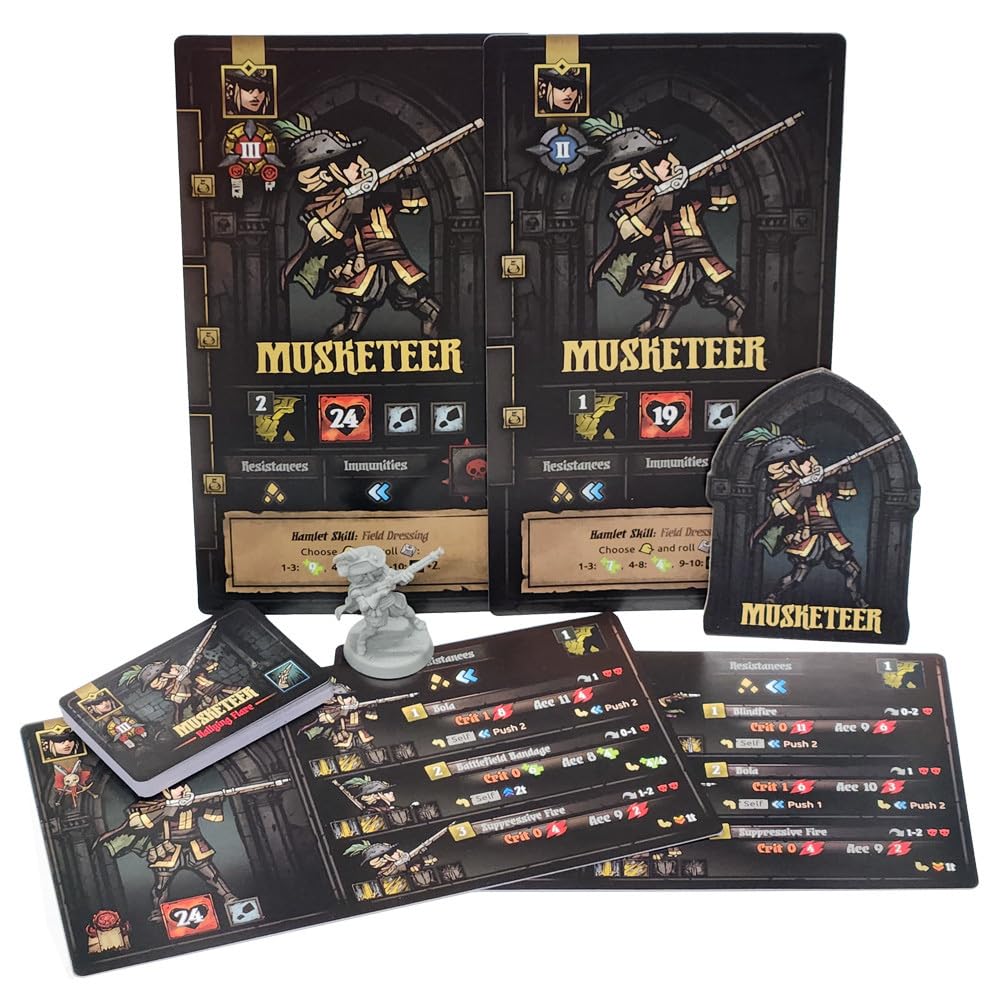 Mythic Games Darkest Dungeon: Musketeer Board Game Accessory by SFG 1-4 Players 90-120 Minutes of Gameplay 14+