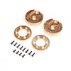 Axial Portal Cvr & Wghts, Brass(122.4g,34.6g ea), AF16P: AXP8, AXI-2201