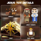Jesus Nativity Building Set with Lights, 1000PCS Nativity Blocks Compatible with Lego, Holy Family & Animals, Great Easter, Christian, Birthday Gift