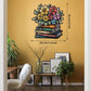 Wooden Wildflowers Pages Puzzles for Adults 160 Pieces, Wood Flower Book Literary Blossom Jigsaw Puzzle, Plant Floral Art Themed Puzzles for Adults