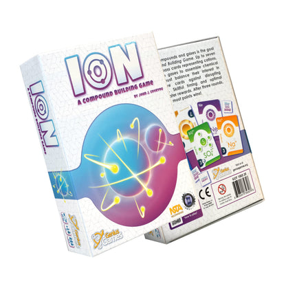 Genius Games Ion: A Compound Building Game (2nd Edition) - A Chemistry Card Drafting Game About Cations, Anion, Noble Gases - Science Accurate Board