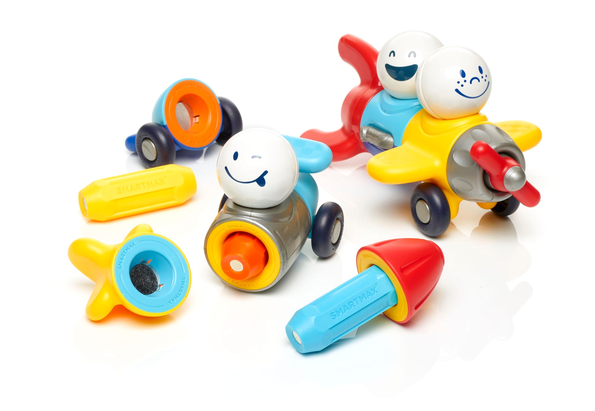 SmartMax My First Explorers Magnetic Vehicle Building Set for Toddlers Ages 1-5