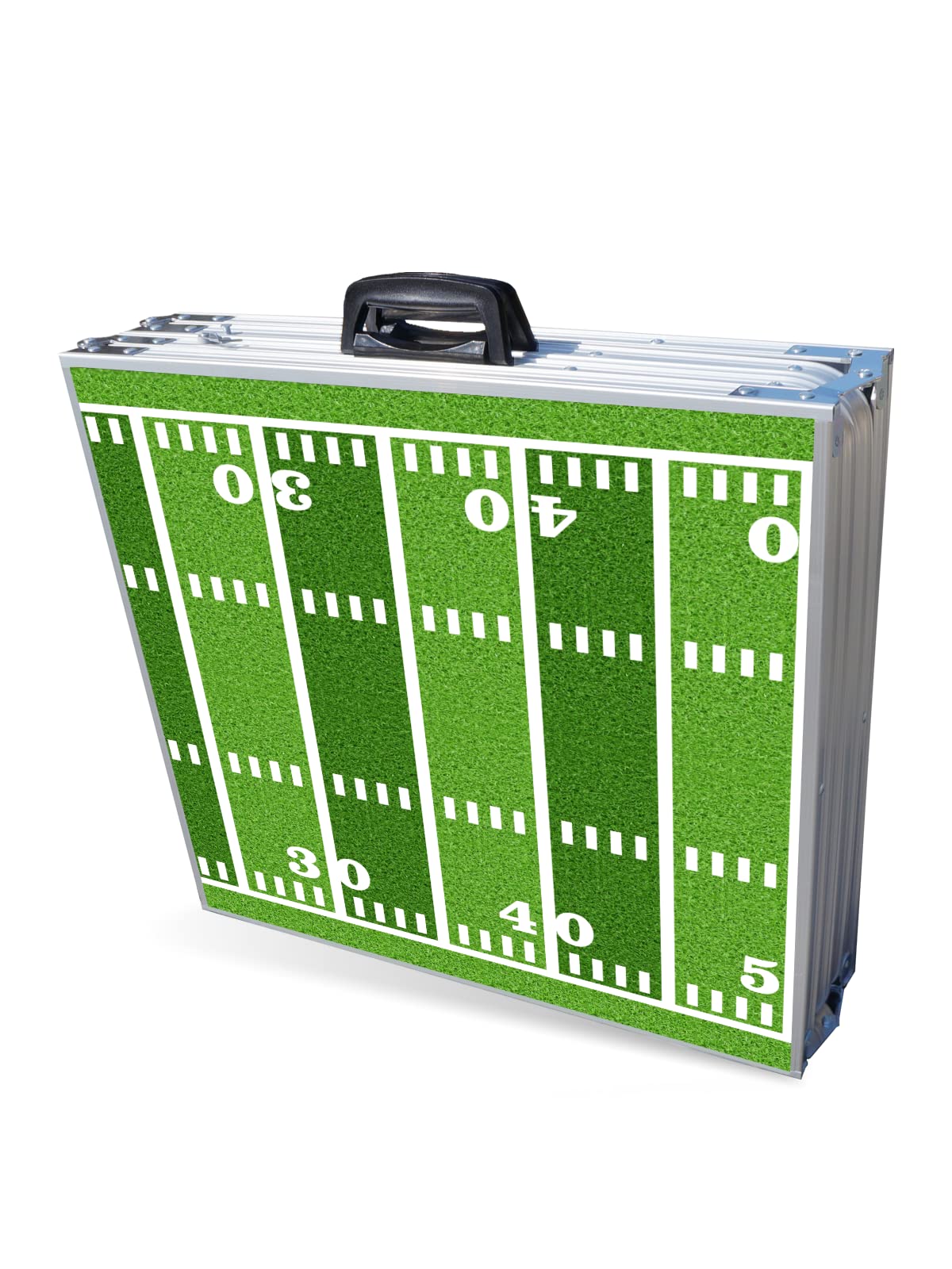 PARTYPONG 8-Foot Folding Beer Pong Table - Football Field Edition (Base Model)