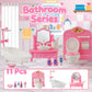 46 Pcs Dollhouse Furniture Set,Miniature Dollhouse Accessories 1:12 Doll Furniture with Cat,Dog,Kitchen, Dining Room,LivingRoom,Bedroom Mini Doll