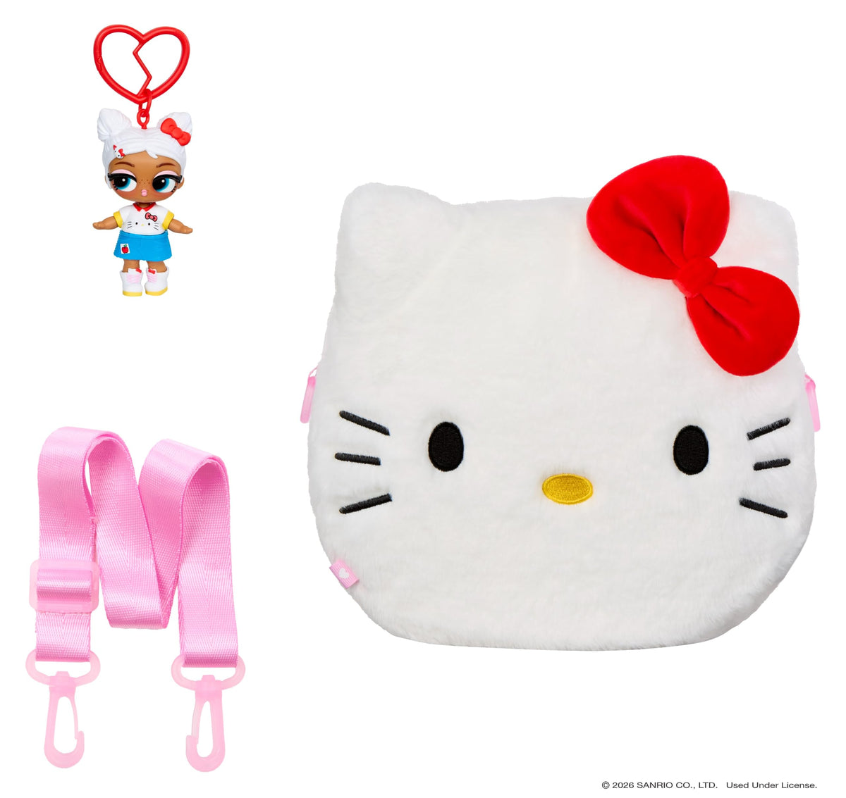 LOL Surprise Loves Hello Kitty and Friends Big Reversible Plush - Large Pompompurin Plush with Matching LOL Tot, Sanrio Characters, On-the-Go Play,