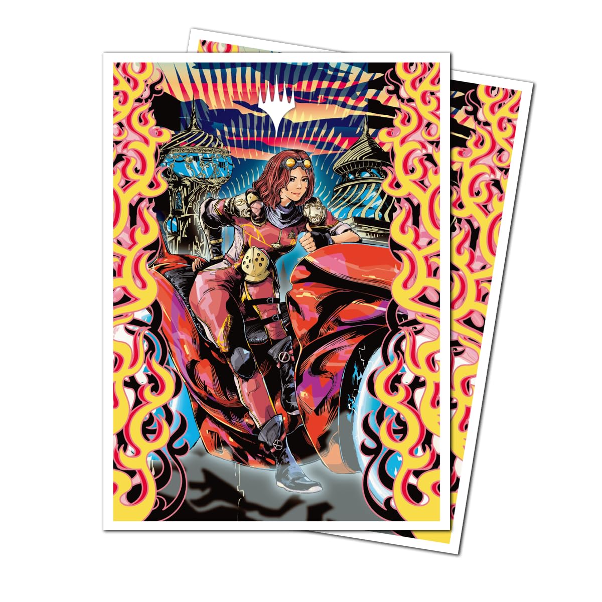 Ultra PRO - Aetherdrift Chandra, Spark Hunter 105ct APEX™ Deck Protector Sleeves for Magic: The Gathering, Sports Cards, MTG, D&D Cards, Sized to Fit