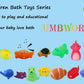 UMBWORLD Preschool Bath Toys Rubber Floating Baby Wash Shower Toy for Toddlers Kids Party Decoration15 Pcs (Sea Animal)