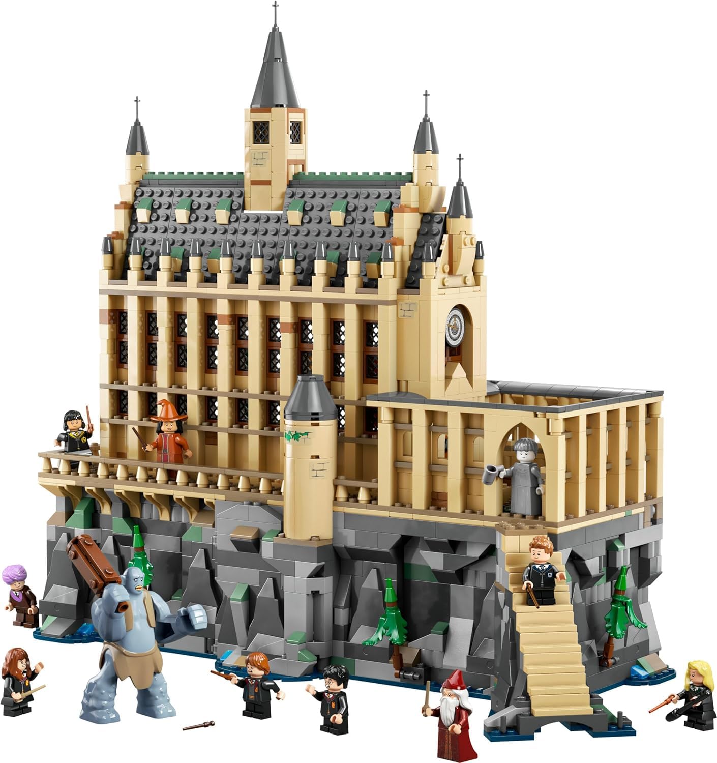 LEGO Harry Potter Hogwarts Castle: The Great Hall, Castle Toy Playset with 11 Minifigures, Harry Potter Collectible, Magical Gift for Boys, Girls or
