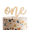 CANTLY First Birthday One Wooden Cake Topper