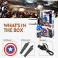 Marvel Captain America 3.5-Inch Big Head UFO Helicopter, Hand-Controlled