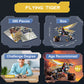 Microworld 3D Metal Puzzle, Mechanical Flying Tiger Metal Model Kits, DIY Brain Teaser Challenge 3D Puzzles for Adults, Art Craft Home Decor Gift