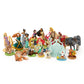 Disney Store Official Disney Princesses & Furry Friends Mega Figure Set - 20 Fully Sculpted Figurines - Includes Snow White, Cinderella, Aurora, Belle