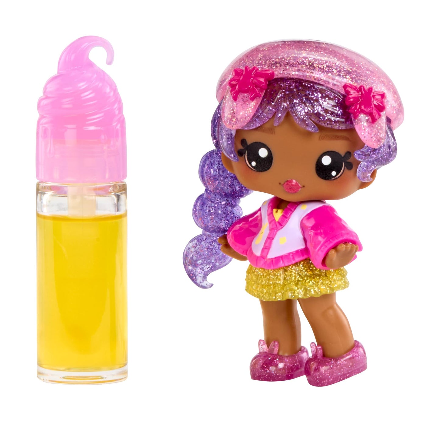Yummiland x PEEPS Lip Gloss Doll- Michelle Mallows with Scented Lip Gloss, Ages 4+