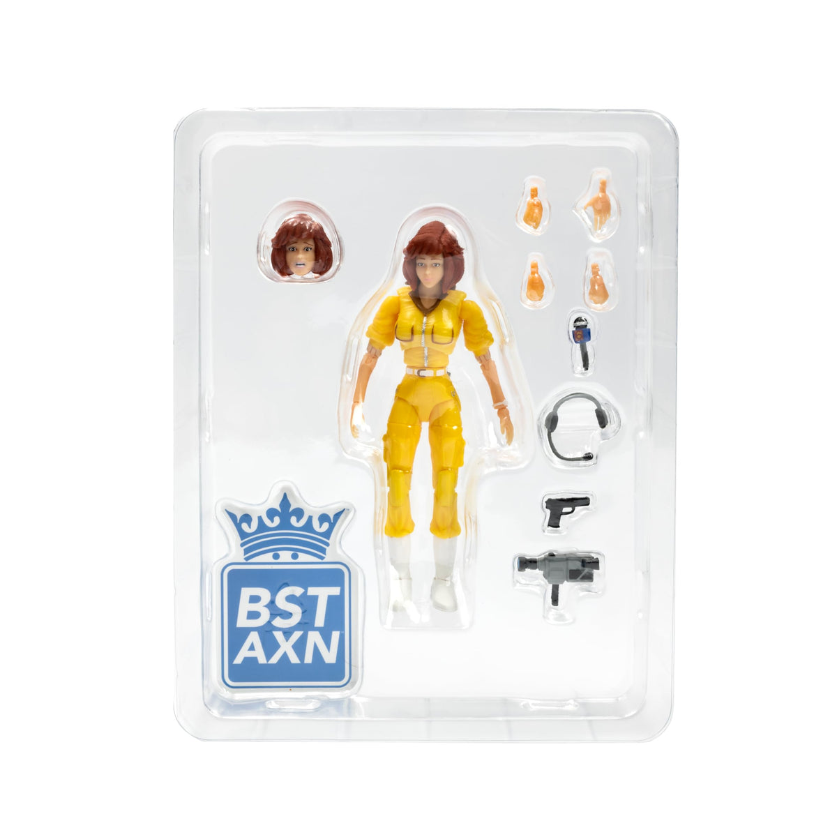 The Loyal Subjects Teenage Mutant Ninja Turtles April O'Neil BST AXN 5 inch Action Figure with Accessories, Yellow