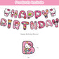 Hello Cat Birthday Party Decorations,Kitty Party Supply Set for Kids with Happy Birthday Banner, Swirls,Centerpieces,24 Balloons for Kitty Cat Party