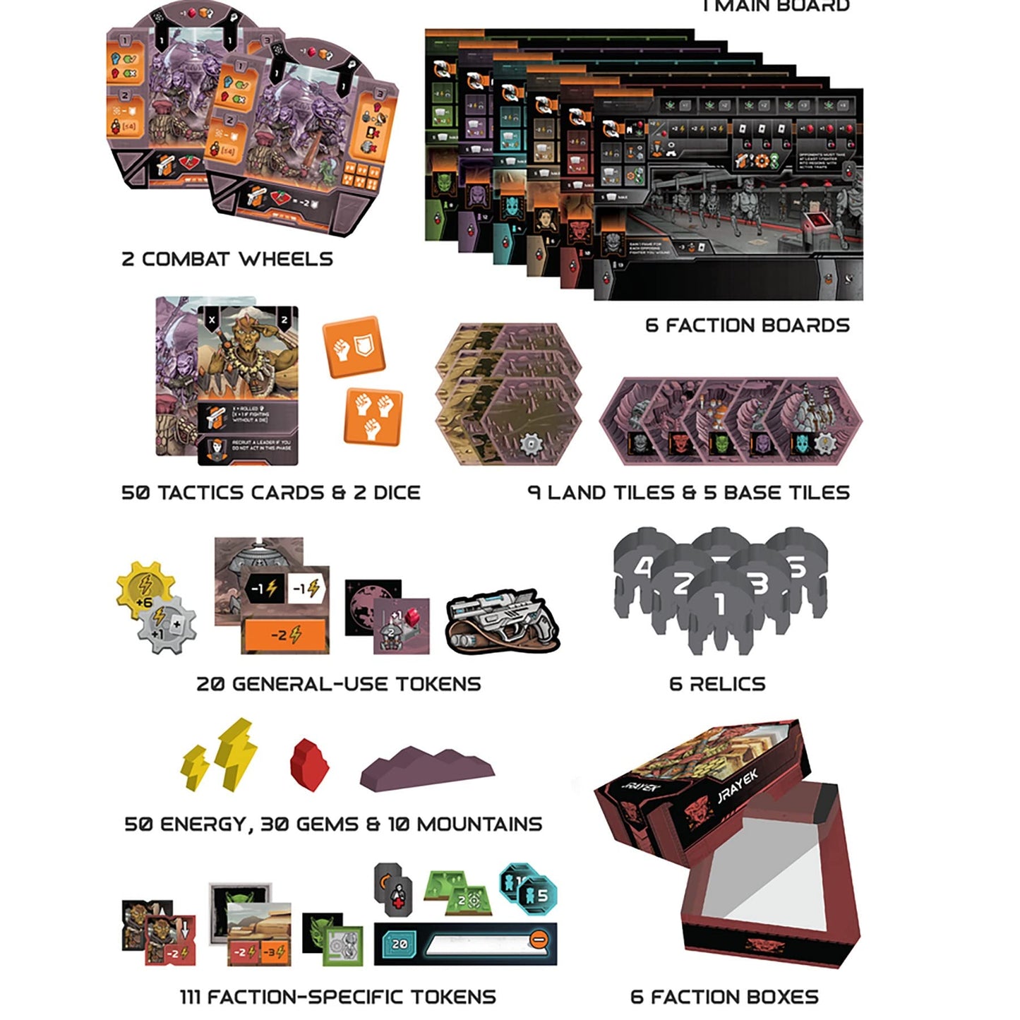 Renegade Game Studios Circadians: Chaos Order Asymmetric Strategy Board Game, 2-5 Players