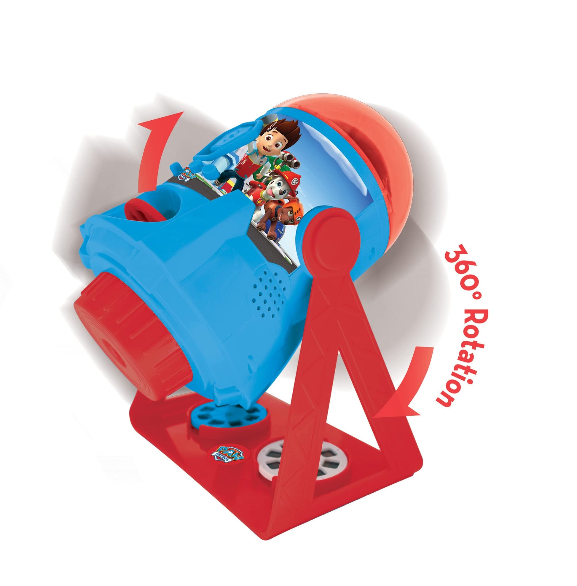 LEXiBOOK Paw Patrol - My Stories Brought to Light - Story Projector with Sounds, Timer and Booklet, Blue/red