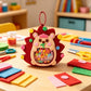 Oagminu 4Pcs DIY Felt Craft Kit Cute Animal Shaker Hanging Ornaments Creative Handmade for Boys & Girls Craft Set for Home Decoration & Party