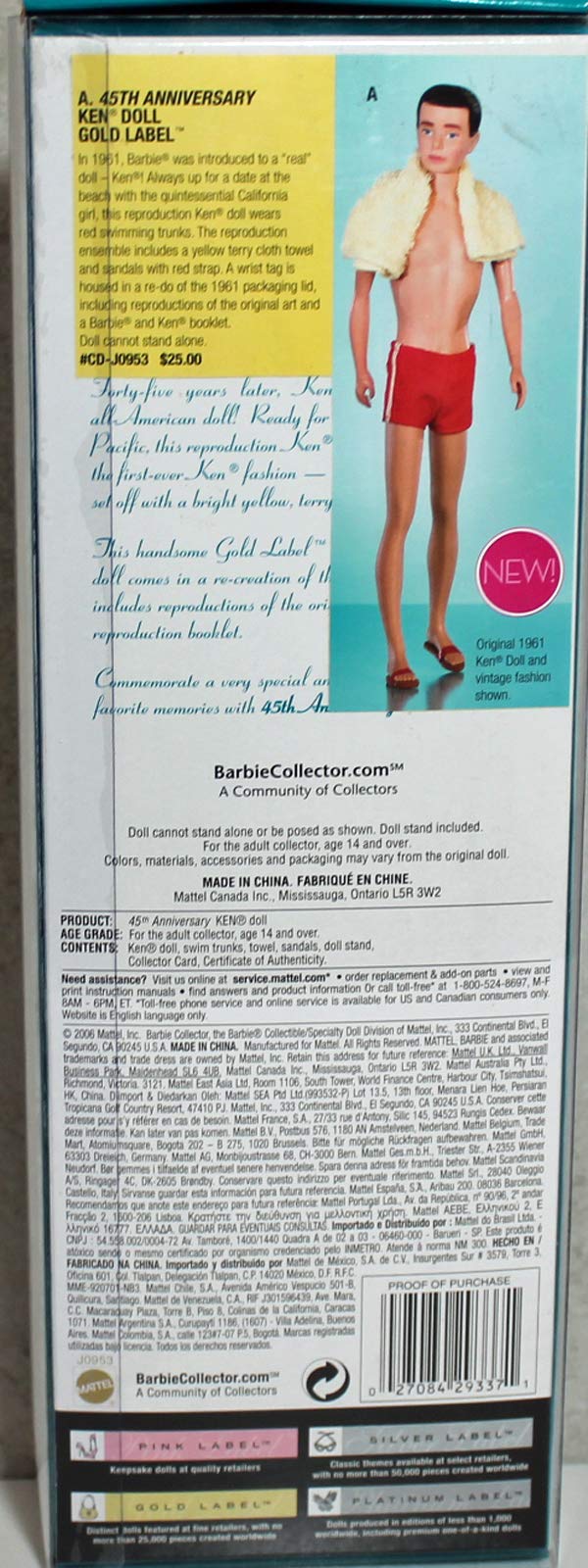 Barbie 45th Anniversary Ken