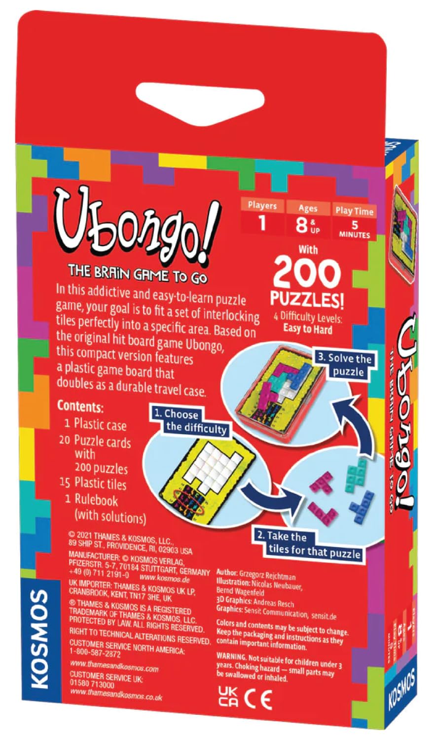 Kosmos Ubongo: The Brain Game to Go | Brain Puzzle Game