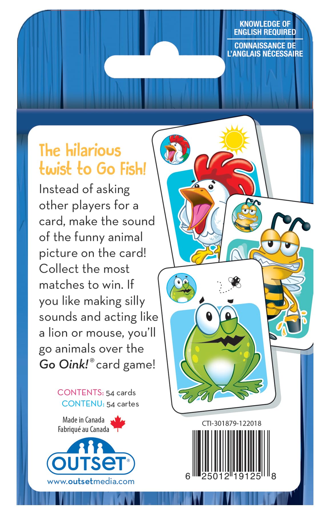Outset Media Go Oink - The Silly Sounds Card Game for Ages 4+