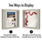 Americanflat 11x11 Shadow Box Frame with Shatter-Resistant Glass - Silhouette Collection - Large Shadow Box Display Case for Tabletop and Wall Display