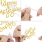 Boao 40 Pieces Happy Birthday Cake Toppers 5.3 x 3.94 in Glitter Birthday Cupcake Topper Cake Party Supplies Decorations, 8 Colors