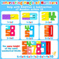 Montessori Wooden Number Building Blocks Toys for Toddlers Kids Stacking Number Blocks 1-10 Preschool Math Learning Educational Toys for 3 4 5 Year