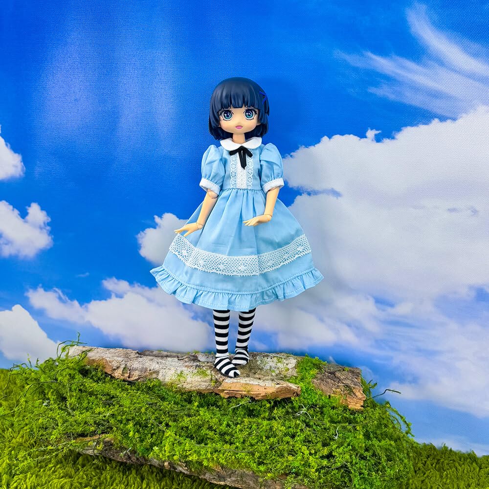niannyyhouse Ball Jointed Doll Clothes Blue Maid Set Compatible with Blythe