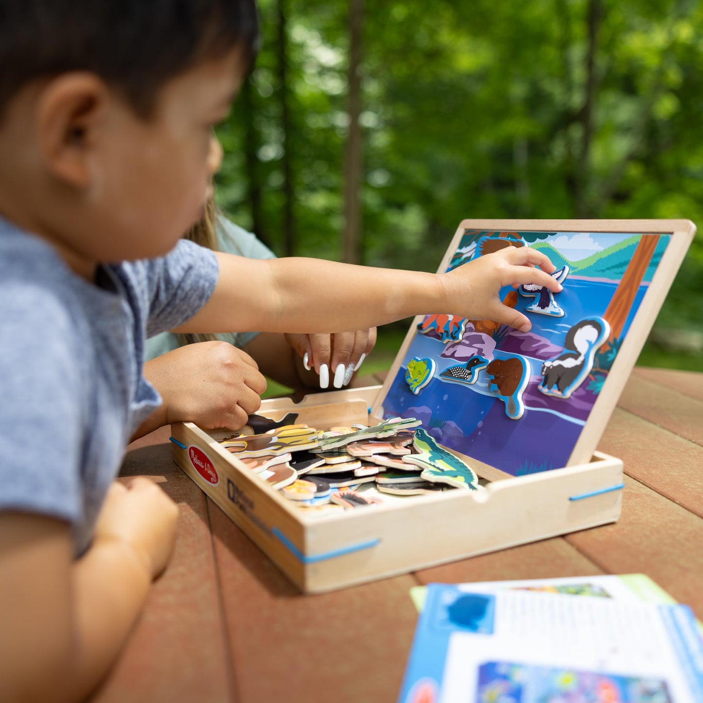 Melissa & Doug National Parks Wooden Picture Matching Magnetic Game Kids Animal Magnets Activity for Boys and Girls Ages 3+ - FSC-Certified Materials