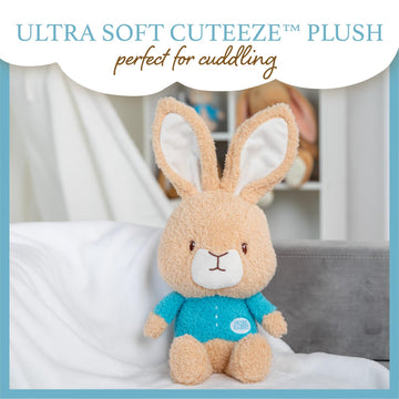 Kids Preferred Beatrix Potter Peter Rabbit Cuteeze Bunny Stuffed Animal Soft Plush Toy for Baby and Toddler Boys and Girls - 12 inch