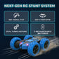 BSHSM RC Car 2.4GHz 360° Spin Off-Road Stunt Vehicle with 2 Rechargeable Batteries + USB Charging Cable, Full Terrain Remote Control Truck for Kids