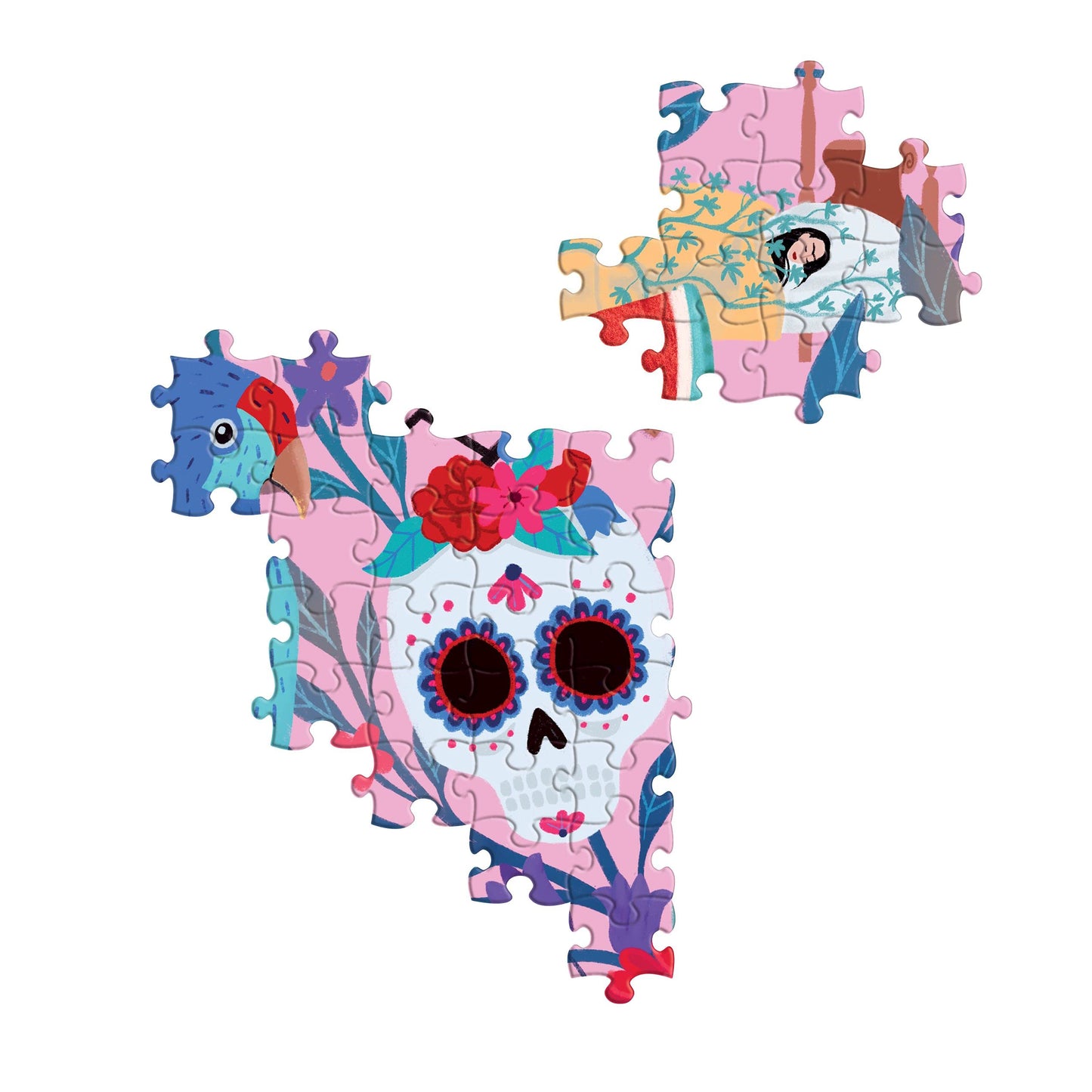 eeBoo: Piece and Love Viva la Vida Frida Kahlo 1000 Piece Square Adult Jigsaw Puzzle, Puzzle for Adults and Families, Glossy, Sturdy Pieces