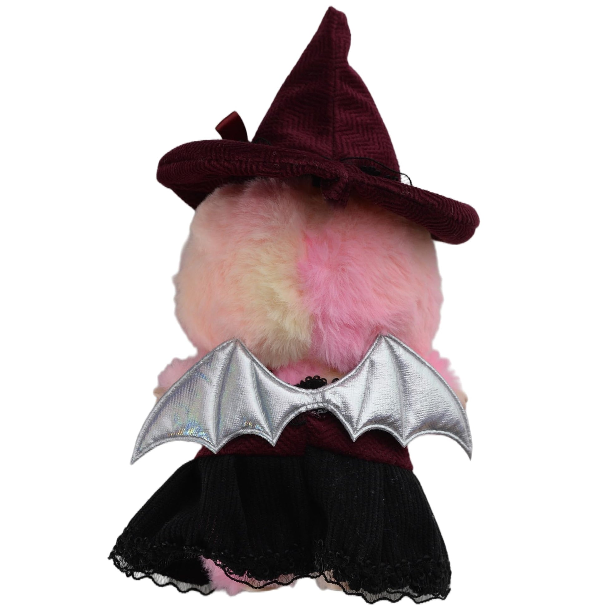 Halloween Costume Clothes for Labubu, 2-Piece Vampire Witch Outfit with Bat Wings. Red & Black Dress for Collectible Art Toy Figure. Deluxe Doll