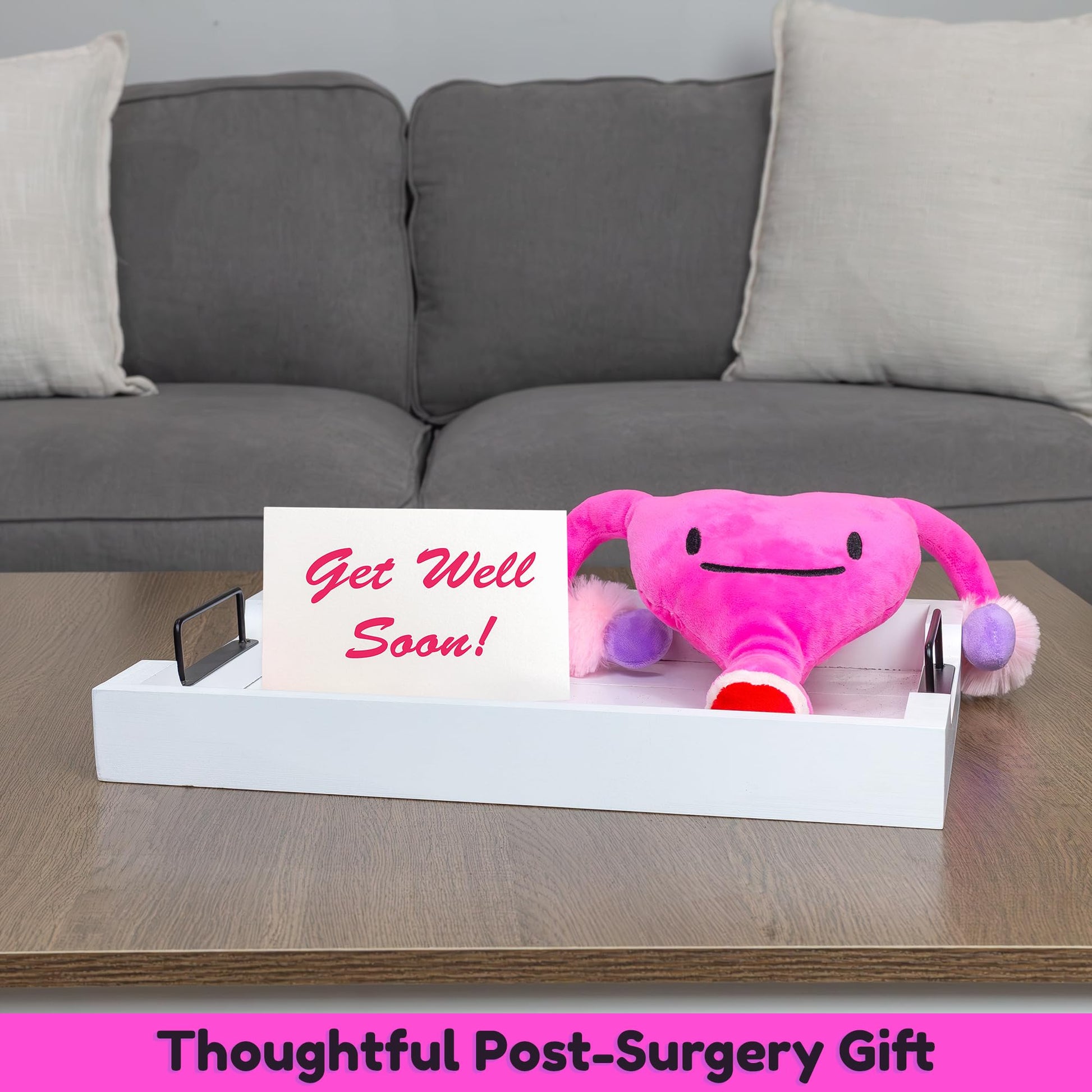 Attatoy Plush Uterus - Ivy The Uterus - Stuffed Toy, 12-Inch After Surgery Pal, Hysterectomy, Endometriosis, Fallopian Tubes, Ovaries