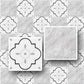 iLAND Double-Sided Dollhouse Flooring Tiles 115PCS for 1/12 Scale and 1/6 Scale Accessories, Reversible French Floral & Marble Tiles, Miniature
