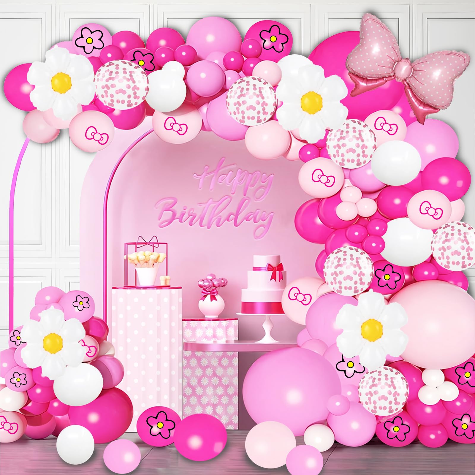126 Pink Balloon Garland Kit Birthday Party Decorations Supplies