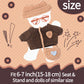 Clothes for Labubu & 17cm Dolls(No Doll Included) - Blue Floral Dress & Accessory
