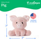 The Petting Zoo Pig Stuffed Animal Plushie, Gifts for Kids, Snugletz Zoologee Plush Toy, 7 in