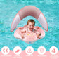 WYRIAZA Baby Pool Float with Canopy Baby Swimming Spring Float Infant Newborn Toddler Inflatable Float with UPF50+ Sun Protection Canopy Swim Water