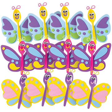 Butterfly Spoon Craft Kit -12 - Crafts for Kids and Fun Home Activities