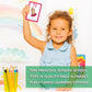 YIYDONG 26 Bible Alphabet Flash Cards for Toddlers, Christian FlashCards for Kindergarten, Preschool, Homeschool, Toddler Bible 2-4 Years